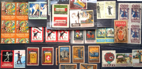 Über 150 Marken und Vignetten ab etwa 1900, dabei viel Firmenwerbung aber z.B. auch Olympische Spiele 1912 Stockholm mehrfach. Enthalten sind auch ein...