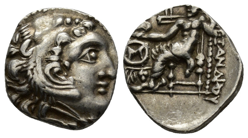 Kingdom of Macedon, Alexander III 'the Great' AR Drachm. (4.1 Gr. 17mm.)
Head of...