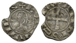 CRUSADERS, Antioch. Bohémond III (1163-1201) AR/BI Denier, Antioch, 1163-1188. + BOAMVИDVS + bust left, wearing Norman helmet decorated with cross pat...