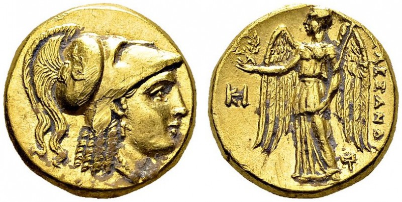 Macedonian kingdom. Alexander III, 336-323 BC. Gold Stater 323-319 BC, Miletus. ...