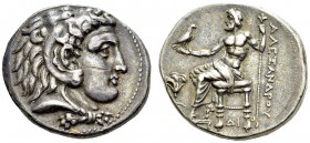 Ptolemaic Kingdom. Ptolemy I Soter as satrap, 323-305 BC. Tetradrachm 323-317 BC, Memphis or Alexandria. Sear -; Price 3971. AR. 17.19 g. VF+