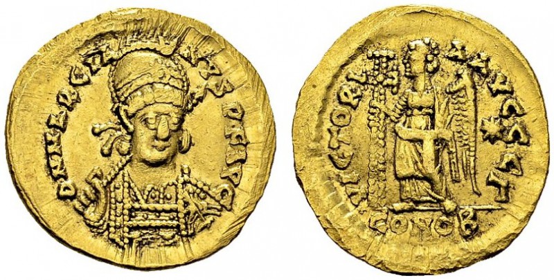 Marcian, 450-457. Solidus 450, Constantinopolis, 3rd officina. RIC 510. AU. 4.48...