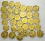Lot of 33 coins : Austria, 8 Florins/20 Francs 1886, 20 Corona 1893 (4), 1894 (6), 1895, 1896 (2). Hungary, 10 Korona 1894 (2), 1904 (5), 1905, 1906 (...