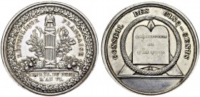Directoire, 1795-1799. Médaille en argent AN VI (1798) par Gatteaux. 50.5 mm. Conseil des Cinq-Cents. Hennin 846. AR. 63.47 g. R TTB+ nettoyé