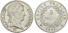 5 Francs 1811 A, Paris. Gad. 584. AR. 25.00 g. SUP+
