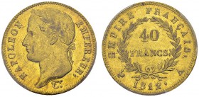 40 Francs 1812 A, Paris. Gad. 1084; F. 541. AU. 12.90 g. PCGS MS 61