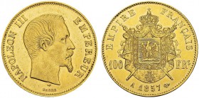 100 Francs 1857 A, Paris. Gad. 1135; F. 550. AU. 32.26 g. 103'447 ex. TTB-SUP