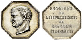 Jeton des notaires de Saverne, Bas-Rhin. Lerouge 380. AR. 15.84 g. R SUP nettoyé