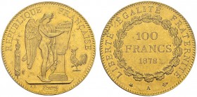 100 Francs 1878 A, Paris. Gad. 1137; F. 552. AU. 32,20. 12'814 ex. PCGS MS 62