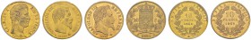 Lot de 3 pièces gradées PCGS : Charles X, 20 Francs 1825 A (AU 58); Napoléon III, 10 Francs 1860 BB (AU 58), 10 Francs 1862 A (MS 62). Total (3). Gad....
