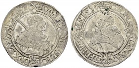 Saxony-Ernestine. Johan Friedrich and Georg, 1534-1539. Thaler 1536. KM 201. AR. 28.80 g.
VF tooled