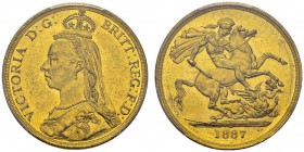 2 £ 1887, London. Spink 3865; KM 768. AU. 15.96 g. PCGS MS 62