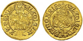 Vladislav II, 1490-1516. Ducat ND, Hermannstadt. Fr. 32. AU. 3.51 g. UNC bent
