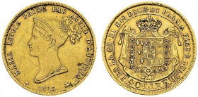 Parma. Maria Luigia, 1814-1847. 40 Lire 1815. KM 32; Fr. 933. AU. 12.84 g. XF