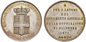 Silver medal 1871, unsigned. 36.5 mm. Honor medal from Ministry of Agriculture, Industry and Commerce. AR. 19.99 g. UNC
Ex. Sincona auction 23, 19 Ma...