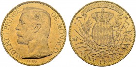 100 Francs 1904 A, Paris. KM 105; Gad. MC124; Fr. 13. AU. 32.25 g. PCGS MS 63