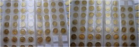 Lot of 86 coins : 5 Rubles 1897 AГ (5), 1898 AГ (45), 1899 ФЗ (19), 1899 ЭБ (1), 1900 ФЗ (13), 1901 ФЗ (3). Total (86). KM 62; Fr. 180. AU. 367.35 g. ...