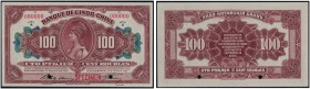 Banque de l'Indo-Chine. 100 Rubles 12 février 1919, Vladivostock. Specimen. Serial number 000000, series A. Pick S1258s; Kolsky 828. PCGS Gem UNC 65 O...