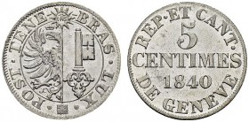 5 Centimes 1840. HMZ 2-367a; KM 131. BI. 1.98 g. FDC