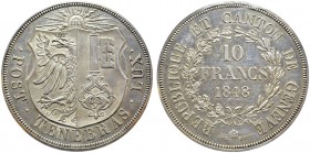 10 Francs 1848. HMZ 2-363a; KM 138. AR. 52.05 g. 385 ex. PCGS MS 62