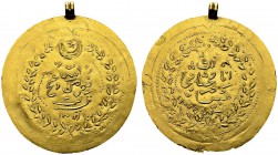 Gold amulet AH 1353. AU. 5.84 g. AU mounted