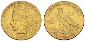 10 Dollars 1910 S, San Francisco. KM 130; Fr. 167. AU. 16.71 g. AU