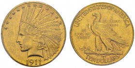 10 Dollars 1911, Philadelphia. KM 130; Fr. 166. AU. 16.72 g. PCGS MS 63