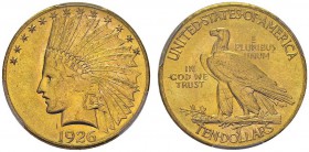 10 Dollars 1926, Philadelphia. KM 130; Fr. 166. AU. 16.72 g. PCGS MS 63