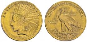 10 Dollars 1932, Philadelphia. KM 130; Fr. 166. AU. 16.72 g. PCGS MS 64