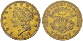 20 Dollars 1851, Philadelphia. KM 74.1; Fr. 169. AU. 33.44 g. PCGS XF 45