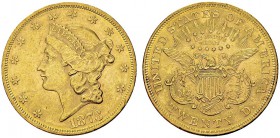 20 Dollars 1873, Philadelphia. KM 74.2; Fr. 174. AU. 33.44 g. UNC