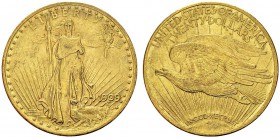 20 Dollars 1909, Philadelphia. 9 over 8. KM 127; Fr. 183. AU. 33.43 g. Nice AU