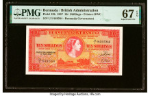 Bermuda Bermuda Government 10 Shillings 1.5.1957 Pick 19b PMG Superb Gem Unc 67 EPQ. HID09801242017 © 2023 Heritage Auctions | All Rights Reserved