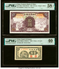 China Farmers Bank of China 10 Yuan 1935 Pick 459a S/M#C290-32 PMG Choice About Unc 58 EPQ; China Bank of Chinan 1 Chiao = 10 Cents 1939 Pick S3064a S...