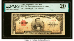 Cuba Republica de Cuba 10 Pesos 1938 Pick 71d PMG Very Fine 20. HID09801242017 © 2023 Heritage Auctions | All Rights Reserved