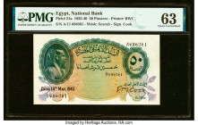 Egypt National Bank of Egypt 50 Piastres 18.5.1940 Pick 21a PMG Choice Uncirculated 63. HID09801242017 © 2023 Heritage Auctions | All Rights Reserved