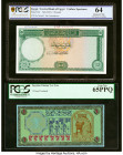 Egypt Central Bank of Egypt 5; 1 Pounds ND (1961); ND Pick 39s Specimen / Test Note PCGS Banknote Choice UNC 64; PCGS Currency Gem New 65PPQ. Specimen...