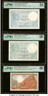 France, Mozambique & Spain Group Lot 6 Examples PMG Gem Uncirculated 64 EPQ; About Uncirculated 55 EPQ; Extremely Fine 40; Choice Very Fine 35; Very F...