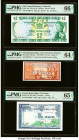 French Indochina Gouvernement General de l'Indochine; Viet Nam 10 Cents; 1 Piastre = 1 Dong ND (1939); (1954) Pick 85d; 105 Two Examples PMG Choice Un...