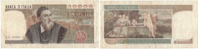 Cartamoneta. Repubblica Italiana. 20.000 Lire Tiziano. Dec. Min. 21-02-1975. Gig.BI77A. Serie JA 200 889 F. MB-BB. R.