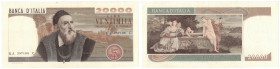 Cartamoneta. Repubblica Italiana. 20.000 Lire Tiziano. Dec. Min. 21-02-1975. Gig.BI77A. Serie KA 257196 C. qSPL. R.