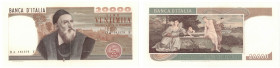 Cartamoneta. Repubblica Italiana. 20.000 Lire Tiziano. Dec. Min. 21-02-1975. Gig.BI77A. Serie IA 085710. SUP/qFDS. R.