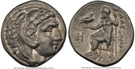 MACEDONIAN KINGDOM. Alexander III the Great (336-323 BC). AR drachm (16mm, 4.28 gm, 12h). NGC AU 5/5 - 5/5. Posthumous issue of Mylasa, ca. 310-300 BC...