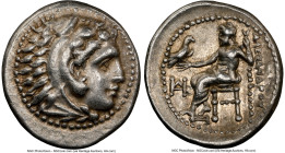 MACEDONIAN KINGDOM. Alexander III the Great (336-323 BC). AR drachm (17mm, 7h). NGC XF. Posthumous issue of Miletus ca. 323-319 BC. Head of Heracles r...
