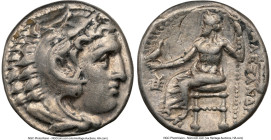 MACEDONIAN KINGDOM. Alexander III the Great (336-323 BC). AR drachm (16mm, 1h). NGC XF, overstruck. Lifetime issue of Sardes, ca. 334-323 BC. Head of ...