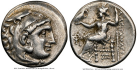 MACEDONIAN KINGDOM. Alexander III the Great (336-323 BC). AR drachm (17mm, 10h). NGC VF. Posthumous issue of Abydus, ca. 310-301 BC. Head of Heracles ...