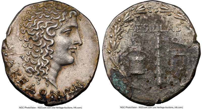 MACEDON UNDER ROME. Aesillas, as Quaestor (ca. 95-65 BC). AR tetradrachm (30mm, ...