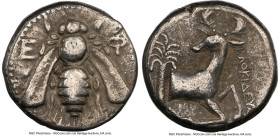 IONIA. Ephesus. Ca. 4th century BC. AR tetradrachm (23mm, 15.00 gm, 11h). NGC VF 5/5 - 3/5. Baokideus, magistrate. E-Φ, bee with straight wings seen f...