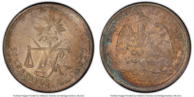 Republic 50 Centavos 1875 As-L AU Details (Cleaned) PCGS, Alamos mint, KM407. HID09801242017 © 2023 Heritage Auctions | All Rights Reserved