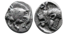 MYSIA, Kyzikos. 480-450 BC. AR obol.